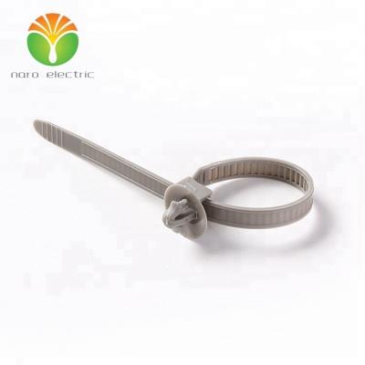 China Car Accessories ZDG155*6.4-A Main Arrow Color Dia 7mm Gray Cable Tie Mount for sale