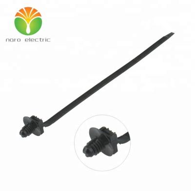 China Car Accessories Black PA66 Wire Head Diameter 7mm Hole Nylon Self-Locking CNT180 Cable Tie (157-00084) for sale