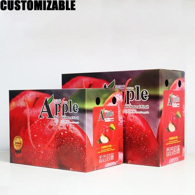 China Recyclable Factory Wholesale High Quality Apple Gift Box Packaging Carton Fruit Food Packaging Shipping Carton for sale