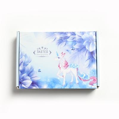 China Recycled Materials Custom Printed Logo Men Ladies Garment Gift Packaging Box Ladies Lingerie Garment Packaging Box for sale