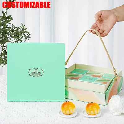 China Recyclable Professional manufacturer custom festival gift box printing cardboard packaging box with handle wedding box for sale