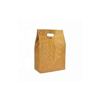 China Wholesale Customized Reusable Waterproof Brown Tyvek Paper Lunch Cooler Insulated Tote Bag for sale