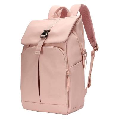 China Wholesale Large Capacity Customized Pink Women Laptop Backpack Shoulder Bags For Women for sale