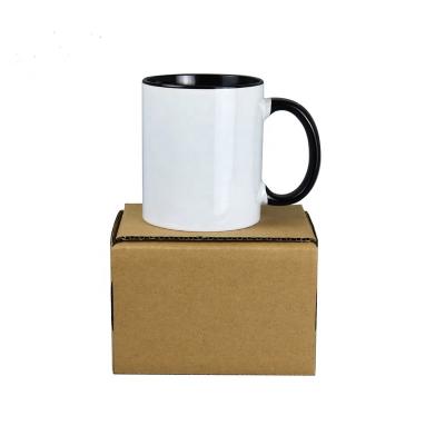 China USA Stocked 6PCS PACK Sublimation Mugs 11OZ Photo Mug DIY Sublimation Mug Factory Top 3A Grade Black Quality With Listing Box for sale