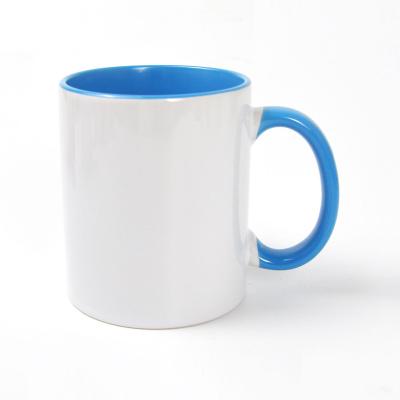 China USA Stocked 6PCS PACK Sublimation Mugs 11OZ Photo Mug DIY Sublimation Mug Factory Top 3A Factory Top 3A Grade Blue Quality With Listing Box for sale