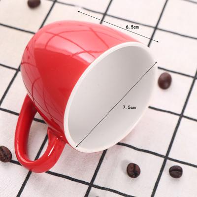 China Viable Colorful Glazed Glazed Coffee Cup And Saucer European Retro Foreign Trade Mini Coffee Cup And Saucer Tea Set for sale