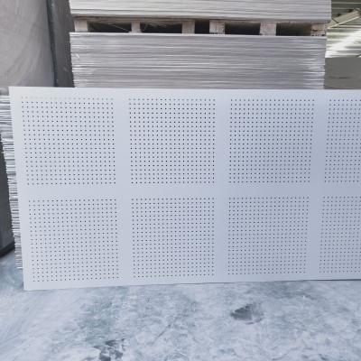 China Modern Best Price Sound Proof 595*595mm Mm Perforated Gypsum Board For Ceiling for sale