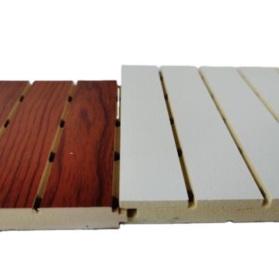 China Modern Fireproof Grooved Soundproof Wall Panel 3d Acoustic Wood Diffuser Sound Absorbing Panel for sale