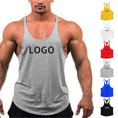 China Breathable Man Fitness Tank Crop Top For Active Gym Wear Gym Sport Custom Tank Top for sale