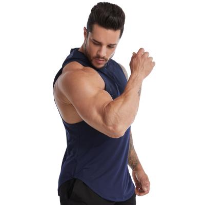 China High quality cotton vest custom made men's tank top fitnss breathable gym wear clothing for men for sale