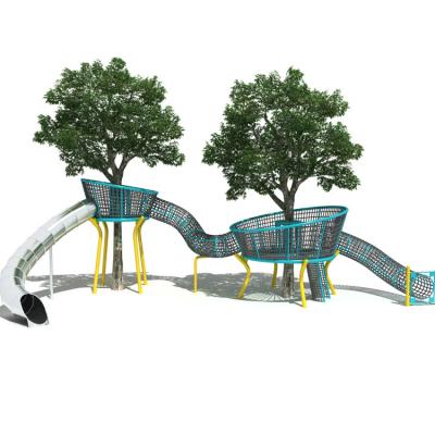 China Park FACTORY DIRECT stainless steel slide with competitive price excellent quality tube community kids park game certer design for sale