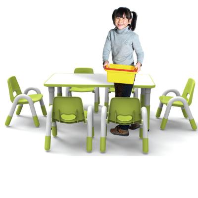 China Durable Round Coupons Design Children's Playroom Table Children Half And Dubai Plastic Chair for sale