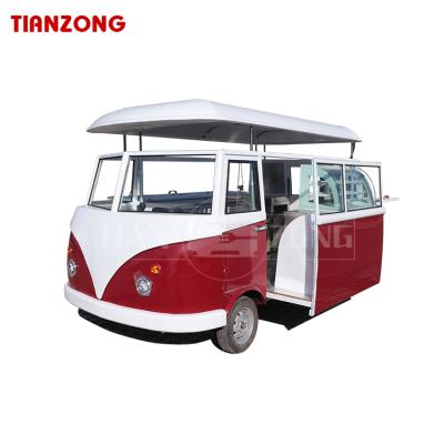 China Winery New Arrival Electric Food Truck Fully Equipped Snack Waffle Cart Coffee Truck Trailer for sale