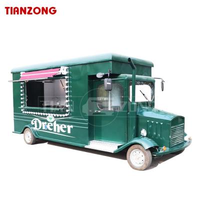 China Mobile electric winery food truck with large full kitchen food trailers fully equipped cafe foodtruck ice cream beer food cart for sale