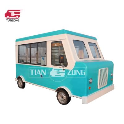 China Tianzong Vintage Design Winery Unique Food Truck Trailer Mobile Snack Cart For Sale for sale