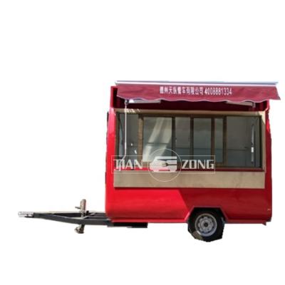 China Mobile winery small coffee cart food truck trailer hot dog concessions trailer with CE, ISO certification for sale