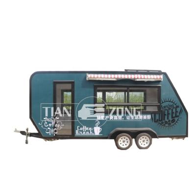 China Popular Winery Food Trailer Fast Food Truck TIANZONG Factory Supply Food Cart for sale