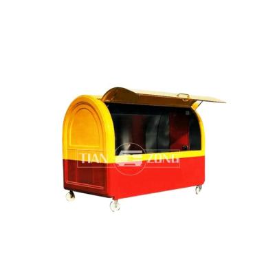 China Winery Tianzong mobile food trucks food trailer with full kitchen equipment fast food cart kiosk for sale for sale