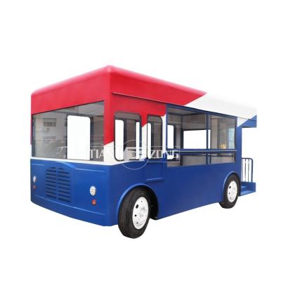 China Winery CE mobile food trailers full cafe foodtruck customized food truck with full kitchen ice cream hot dog largefood cart for sale