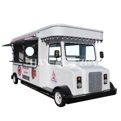 China Winery kebab food truck vintage cafe catering trailer BBQ food cart trailer outdoor foodtruck for sale for sale