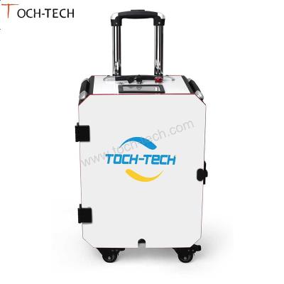 China Hot Selling PVC Mini Portable 50w Fiber Laser Cleaner Rust Removal Laser Cleaning Machine for sale