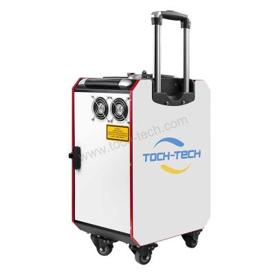 China Exterior Paint Cleaning Hot Selling Portable Pulse Fiber Laser Rust Removal Laser Cleaning Handheld Cleaning Machine for sale