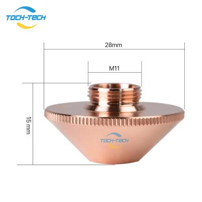 China Laser CUTTING TOCH-TECH Penta Laser Cutter Jets Single Layer Style C For High Power Machine D28 M11 H15mm Caliber 3.5-6.0mm for sale