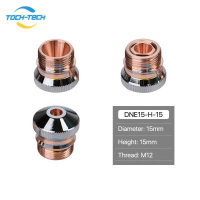 China Laser CUT TOCH-TECH DNE Laser Nozzles Chrome Plated Caliber 0.8-4.0mm Single / Double Layers H15 For DNE Fiber Laser Cutting Head for sale