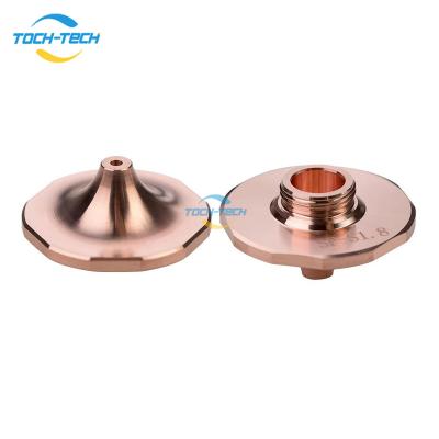 China Laser CUTTING DaZu SP TOCH-TECH A Type Laser Nozzle Single Layer Dia.28mm H15 Caliber 1.6mm&1.8mm For Hans Laser for sale