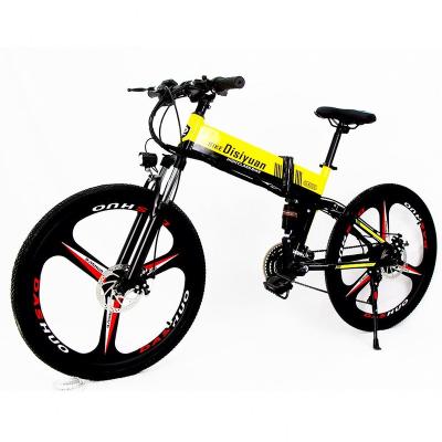 China Hot Selling Aluminum Alloy E-Bike Hummer 48V10.5AH 350W High Speed ​​Motor 26 Inch Mountain Off-Road Folding Electric Bicycle for sale