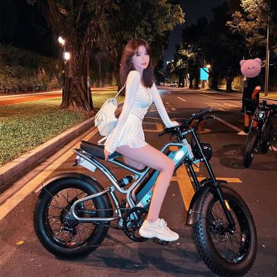 China Pro Disc Brake Carbon Fiber 48V12Ah Lithium Battery Hydraulic Electric Bicycle 20 Inch DISIYUAN Carbon Fiber E-Bike S9 Dual Fat Fat Tire for sale