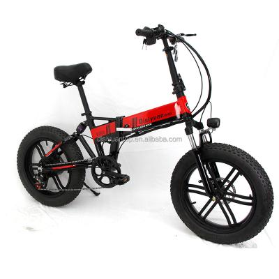 China Factory Sale 350W 48V8Ah E-Bike FF1 Aluminum Alloy 20 Inch Fat Tire Electric Bicycle Shock Absorbers Rear Hydraulic Folding Disc Brake for sale