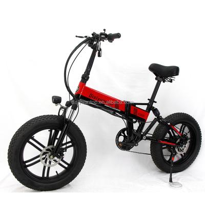 China OEM 20 inch 48v 350W fat tire steel foldable pera electrica plegable ebike bicicleta/listrik folding electric bicycle sepeda lipat for sale