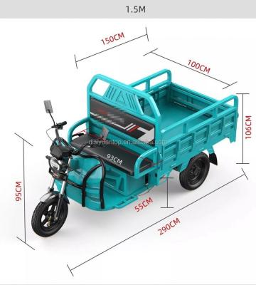 China Hot Sale Family Electric Cargo Bike Tricycle Price 3 Wheel Motorcycle for sale