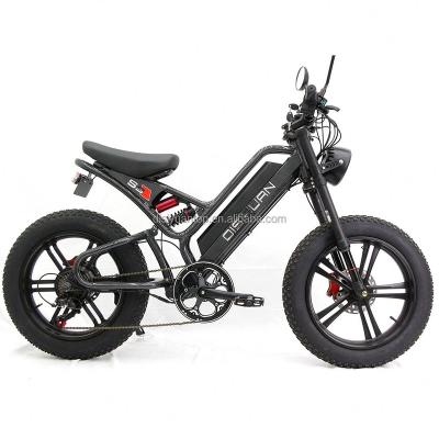 China New 20 Inch Aluminum Alloy 2022 Fat Tire Bike 48V 500W 750W 1000W Mountain Electric Bike Electric Bike City Electric Bicycle Scooter for sale