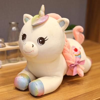 China Super Soft Velvet/Exquisite Three-Dimensional Unicorn Soft Children's Ins Toy Unicorn Plush Stuffed Sofa Creative St OEM For Home Decoration for sale