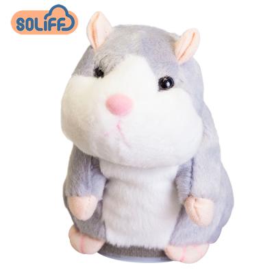 China Steel Toe Stuffed Toys Electric Hamster Plush Singing Talking Toys for sale