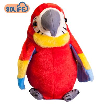 China Electric Steel Toe Plush Toys Plush Singing Parrot Singing Toys for sale