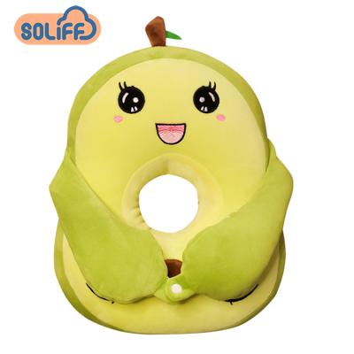 China Massage Shaped Pillow Cushion Fruit Plush Stuffed Fruit Neck Pillow for sale