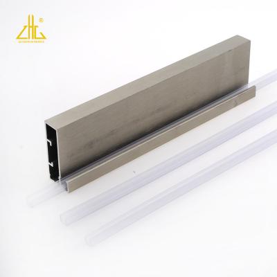 China Aluminum Glass Wall ZHONGLIAN Offer Cabinet Profile For Kitchen Cabinet Doors for sale