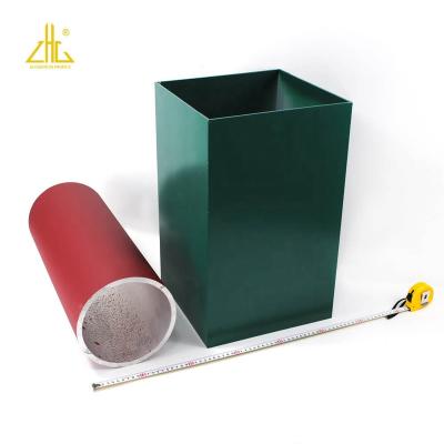 China Pipe Profile Constructure ZHONGLIAN Color Anodized16 Inch Large Diameter Aluminum Pipe Square Round for sale