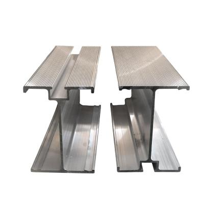 China Custom Construction ZHONGLIAN Cast Aluminum Beams 120*80mm Double Web For Anodized Construction for sale