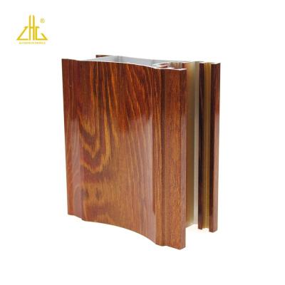 China ZHONGLIAN Custom Wood Grain Folding Sliding Window Awnings Aluminum Window for sale