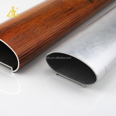 China Industrial Decorations Aluminum Extrusion Profile With Wood Grain Wood Finish for sale