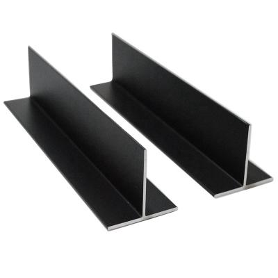 China door & Window ZHONGLIAN Matte Black Industrial Oxidized Black I Shaped Extrusion Press Aluminum Profile for sale