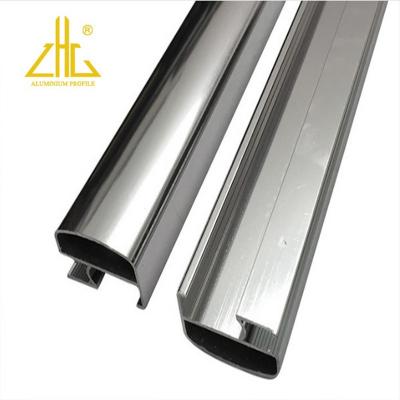 China 8mm Thickness Aluminum Alloy Frame Material Frame Decorations And Glass 8mm Bathroom Shower Room Aluminum Profile Unit Price With Mirror Surface for sale