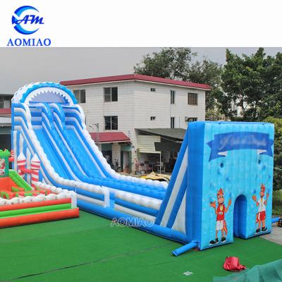 China Commercial Grade Giant Adult Inflatable Water Zipper Large Inflatable Line Slide Can Be Customized for sale