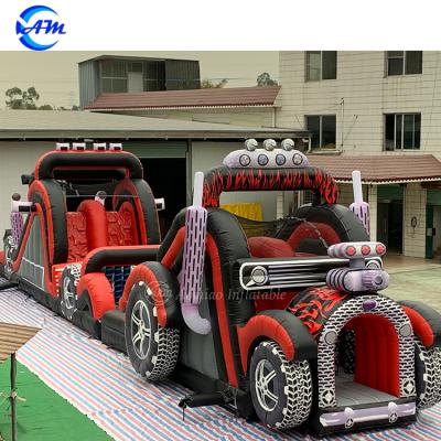 China Inflatable PVC Racing Car Obstacle Challenge PVC Obstacle Course for sale