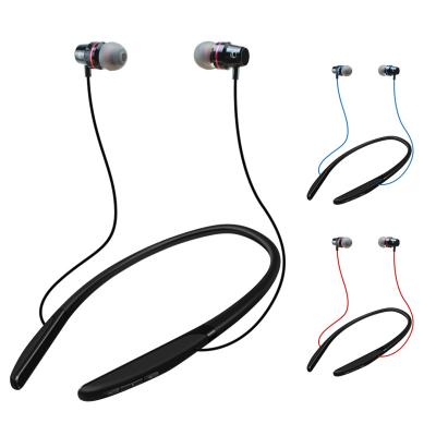 China Popular Wireless High Fidelity Neck Band Hanging Neck/in-ear Earphone BT Hang Headphone Neck Band Hanging Earbuds for Mobile Phone for sale