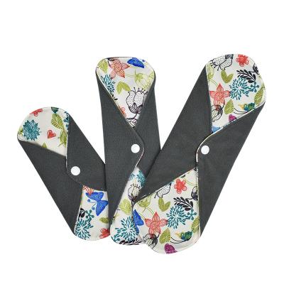 China L/M/S Size Women Breathable Cloth Pads Reusable Washable Sanitary Pads Cloth Menstrual Pads for sale